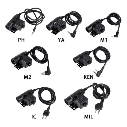 Tactical Outdoor Shooting Communication Headphone Bowman Elite II Headset U94 PTT For Kenwood Baofeng UV-5R Radio Accessory