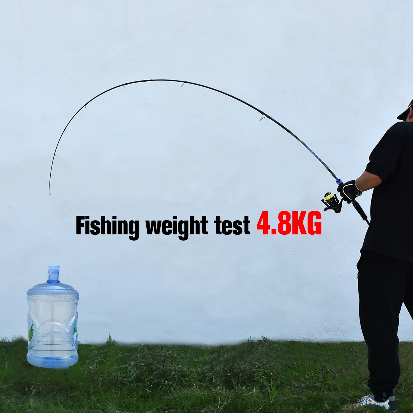 BIUTIFU Casting Spinning Lure Fishing Rods 1.68m 1.98m 2.1m 2.28m 2.4m 2.7m 3.0m 3.3m 2 Tips Baitcasting 3-80g Ultralight Fast Carbon Pole with Rod Tube Backpack For Seabass Bass Trout Pike