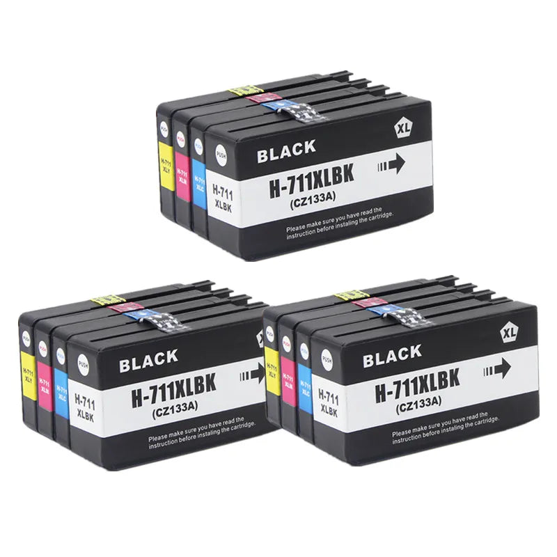 Bläckpatroner HP 711XL till DesignJet T120 och T520 – med chip och bläcknivå