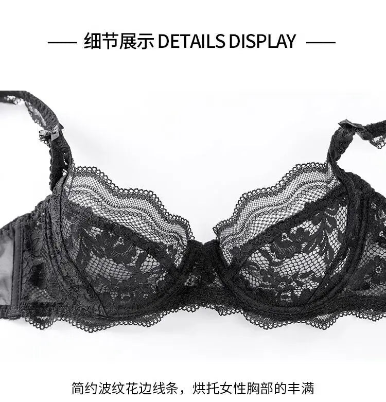 Dam Spets Lingerie Set Viktoriansk Stil – Push-up Mjuk Stålring Samlande Andningsbar, 5 Färger S–3XL