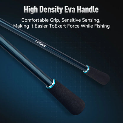 LEYDUN SHARKRY  Boat Tip Run Rod Pattern Squid Fishing Rod ML Solid Tip Ultra Light Carbon Reel seat FUJI Guide Spinning Rods