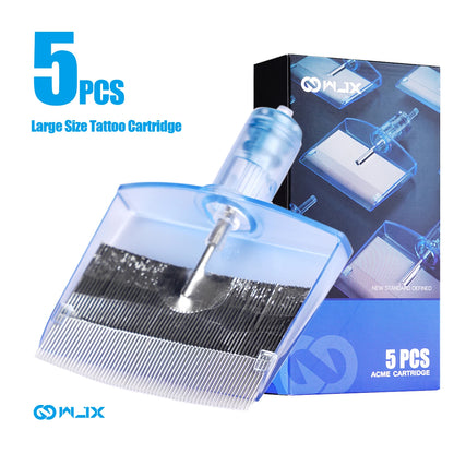WJX Tattoo Cartridges Needles Super-large Magnum Curved Magnum Oversize 123/143M/RM For Professional Rotary Machine Pen 5pcs/box
