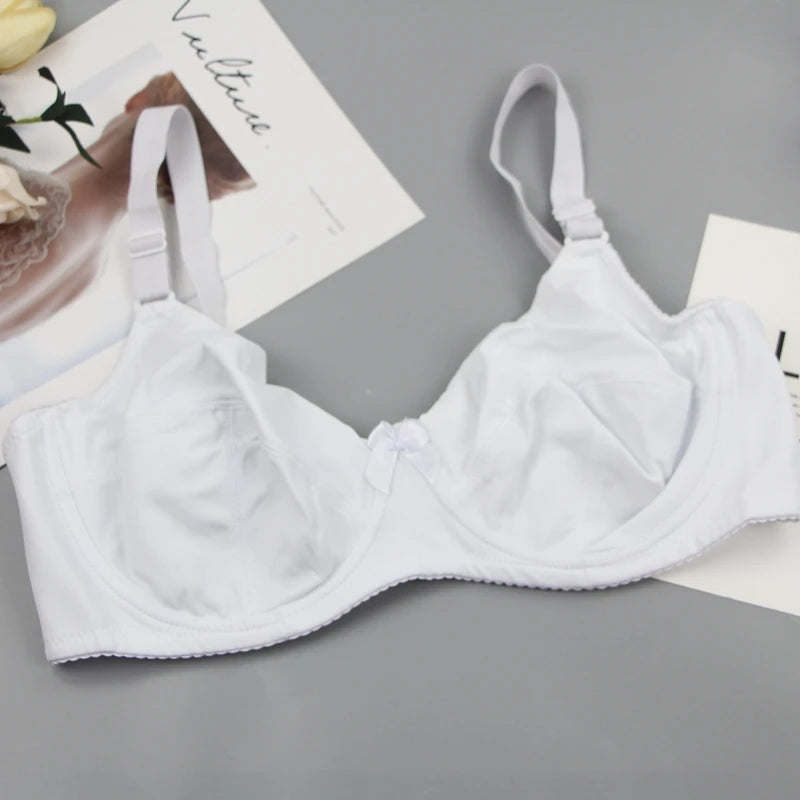2024 Ny DEF-Cup BH Ultratunn Stickad Underkläder för Kvinnor Plus Size Lingerie