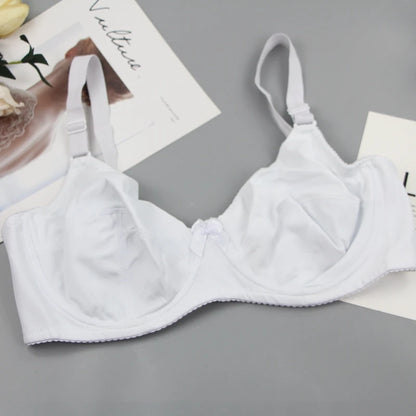 2024 Ny DEF-Cup BH Ultratunn Stickad Underkläder för Kvinnor Plus Size Lingerie