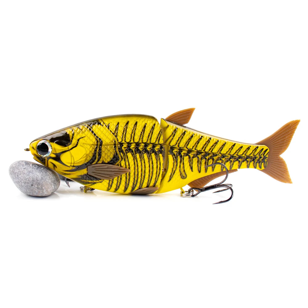 PyroCatus Big Game Glide Shad Baits 23cm/140g Sinking Hard Body Baits Soft Tail Fishing Lures Jointed Swimbait Tackle