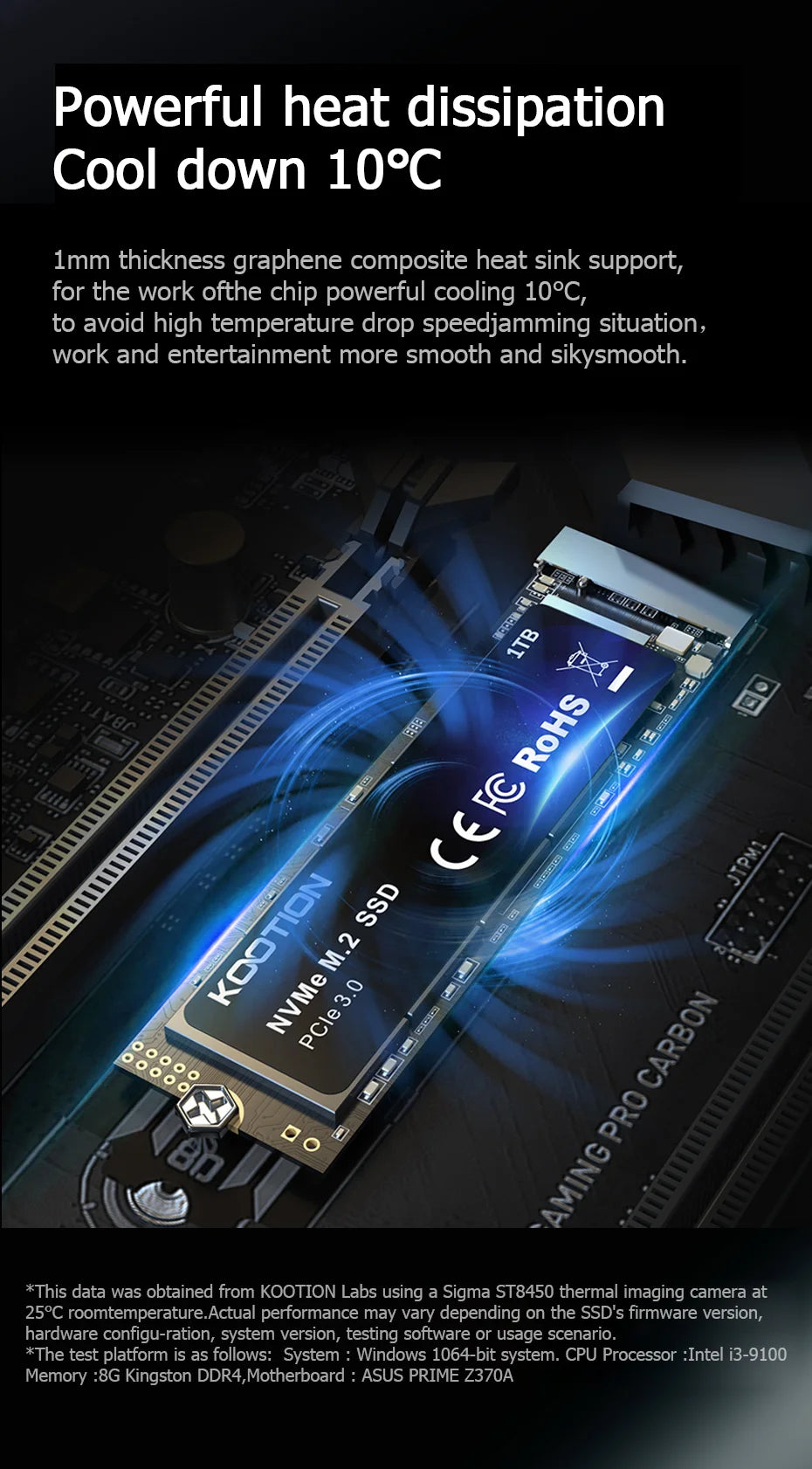 Kootion X15 M.2 SSD NVMe 2TB 1TB 512GB 256GB SSD M2 2280 PCIe 3.0 Internal Solid State Drive Disk for Laptop Desktop