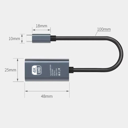 USB-C till HDMI-adapter 4K 30/60 Hz – 10 cm