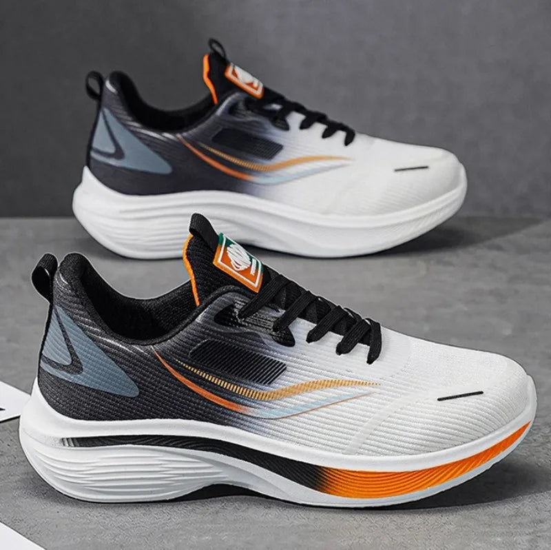 Men's Summer Carbon Plate Marathon Running Shoes Air Cushion Tennis Sneakers Breathable Comfortable Men Basketball Sports Shoes