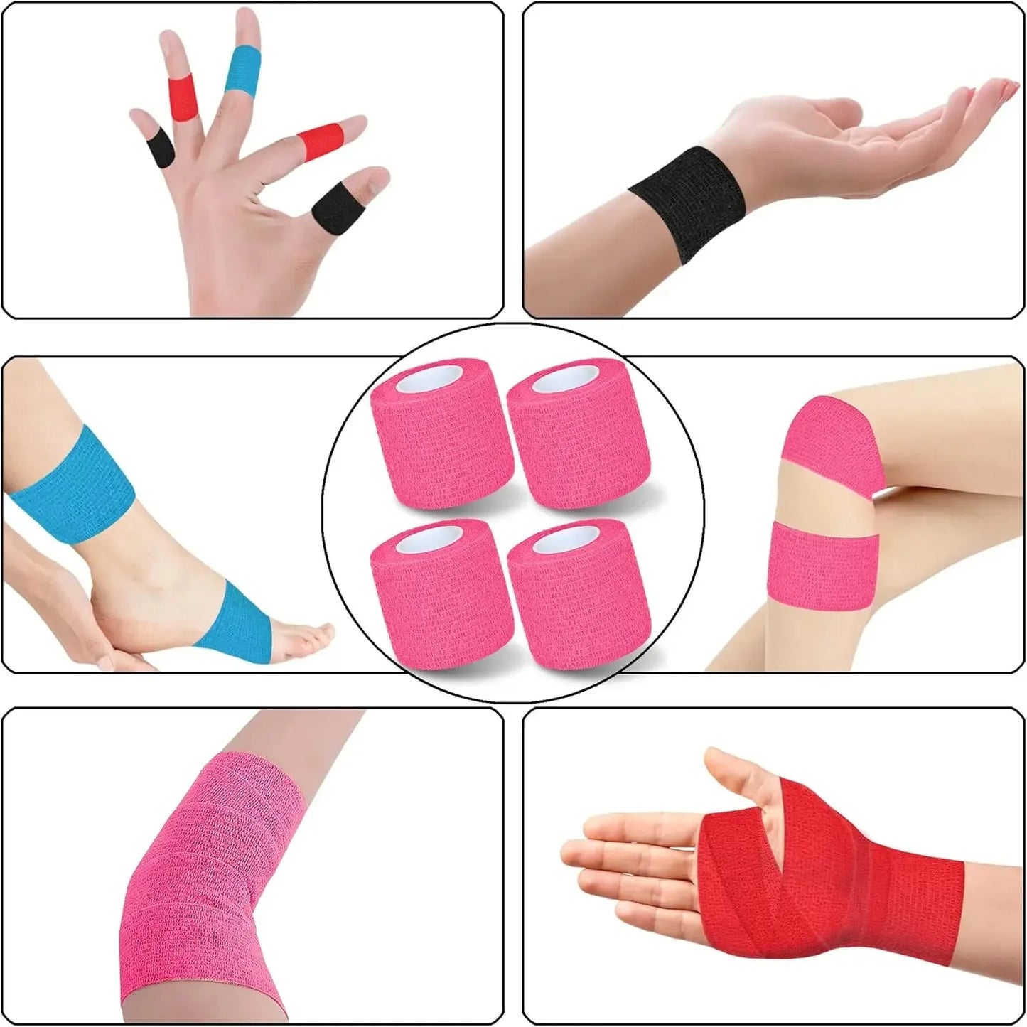 3.8CM/1.52in Tattoo Grip Tape Non-woven Tattoo Bandage Cover Wraps Waterproof Self Adhesive Finger Protection Tattoo Accessories