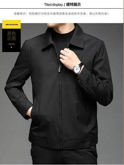 Stånkragejacka Herr – Elegant Business Casual Vår & Höst