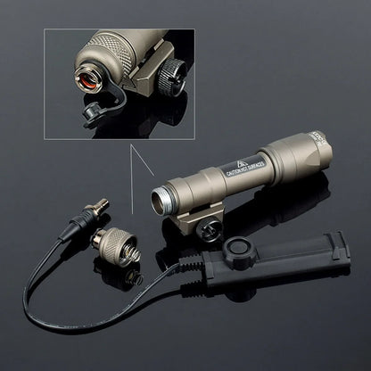 Taktisk M600 Vapenlamp med Tryckströmbrytare för 20 mm Skena