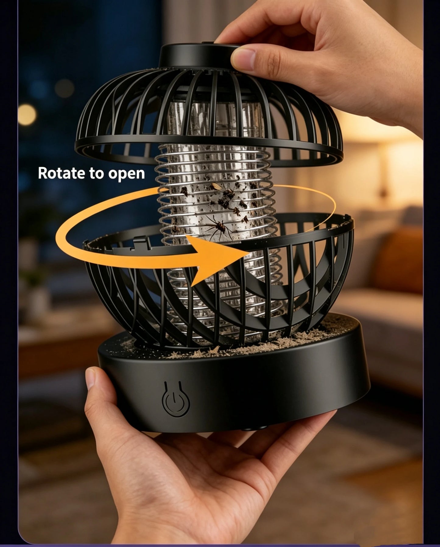 Portable Electric Mosquito Killer Lamp USB UV Light Insect Trap Indoor Home Bedroom Mute Bug Zapper Mosquito Repellent Light