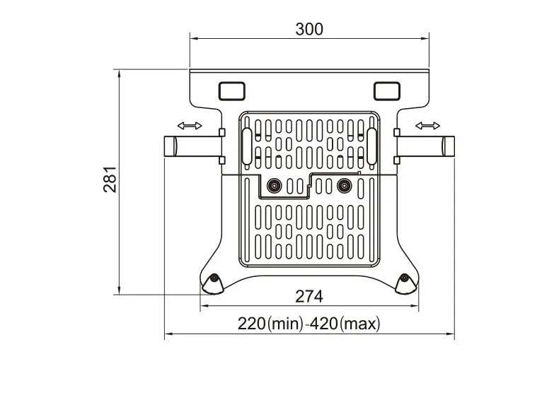 NB F80 + FP-2 Full Motion 360 Rotate Pivot 2-9kg Gas Spring Arm 10'-17' Laptop Tray Desktop Stand Clamp 10-90mm Grommet Hole