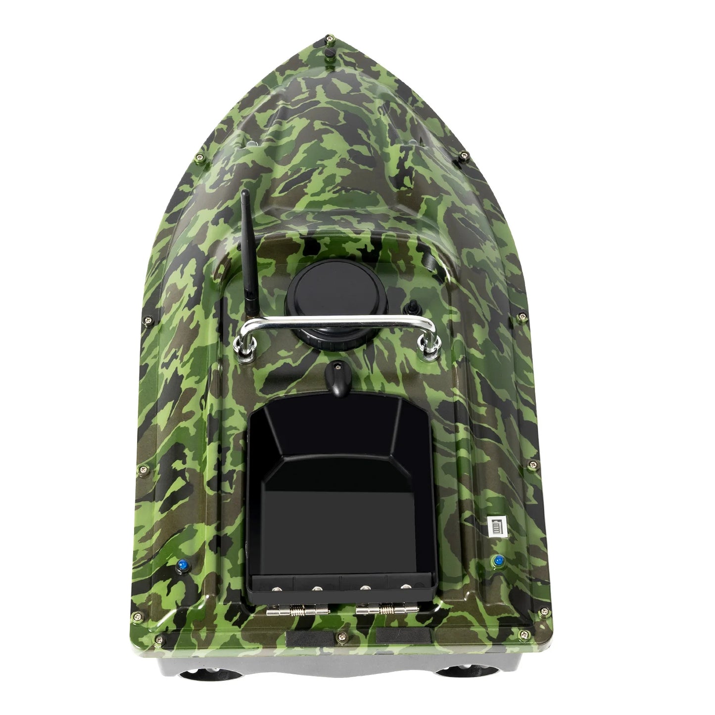 RC Fiskebåt med Fjärrkontroll 500m – Dubbelmotorer, LED, 1,5kg Last, 2–3h Batteritid, Grön