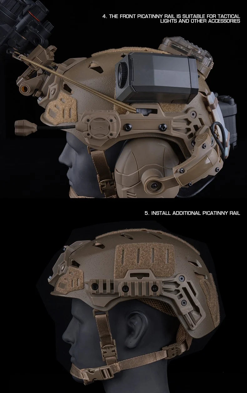 Wendy 3.0 taktik- och träningshjälm, förenklad version för jakt och airsoft