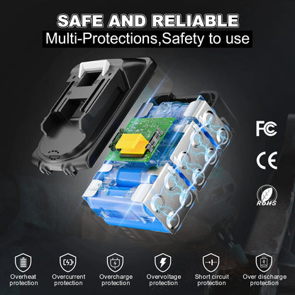 For Makita BL1830 Battery 18V 8000mAh Battery BL1830 BL1815 BL1860 BL1840 Tool Rechargeable Battery With 6A Charger