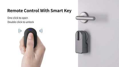 CDOK A1Pro Tuya Bluetooth Smart Lock Is Installed on the Traditional Door Lock Manual Knob to Achieve Smart Unlocking