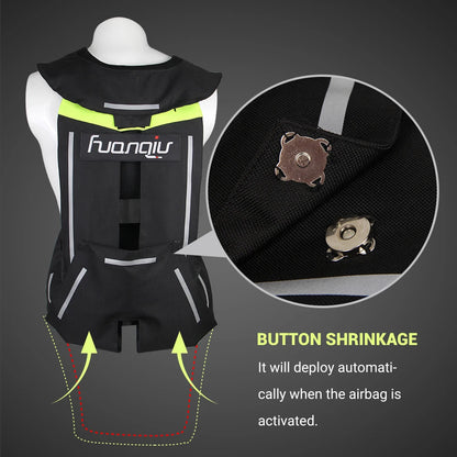 Motorcycle Air-bag Vest Moto Racing Advanced Air Bag System Motocross Protective Riding Airbag Jacket Reflective Safety Vest