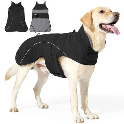 New Dog Winter Jacket Waterproof Reflective Pet Coat Outdoor Vest  Warm Cotton Dogs Clothing for Large Middle Dogs Clothes