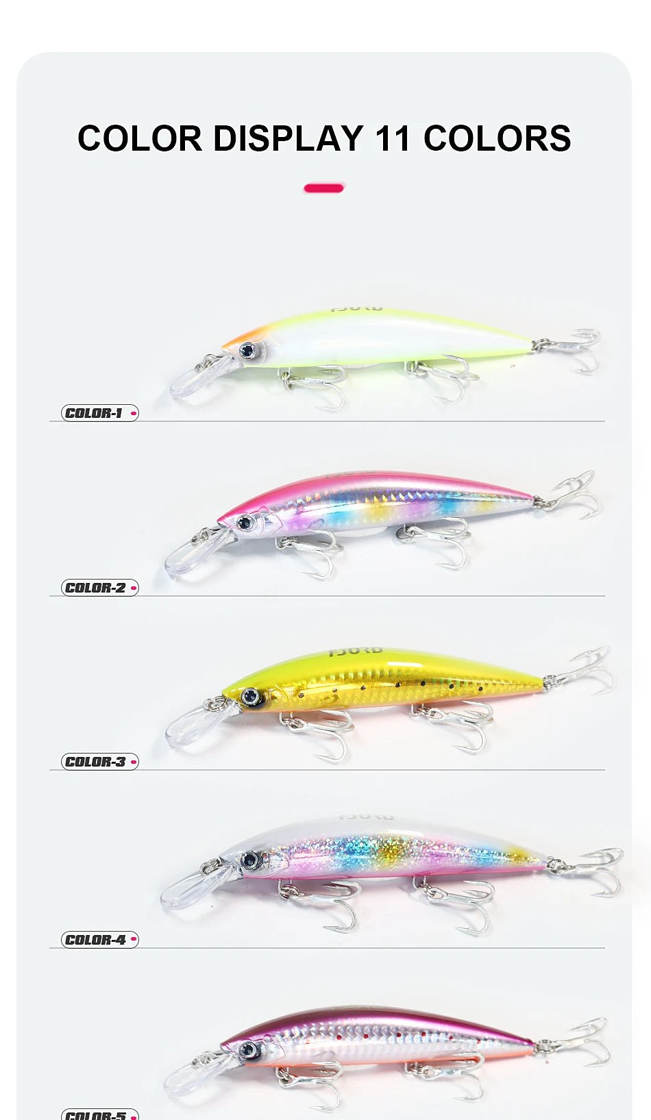FJORD 110S 37g 90S 29g 70S 17g Heavy Sinking Minnow Fishing Lures Saltwater Freshwater Long Casting Sea Artificial Bait Jerkbait