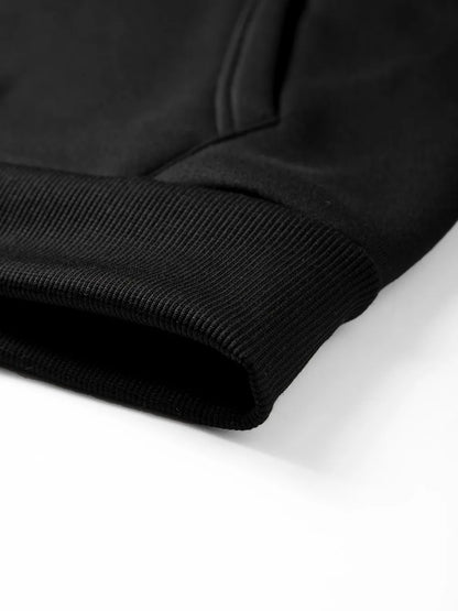 Herr Oversized Hoodie med Dragkedja – Casual Sweatshirtjacka, 3 Färger