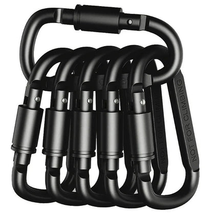 2-6PCS Carabiner Set For Key Camping Survival EDC Outdoor Keychain Clip  Alloy Aluminum Tactical Caribiner Hook Karabiners