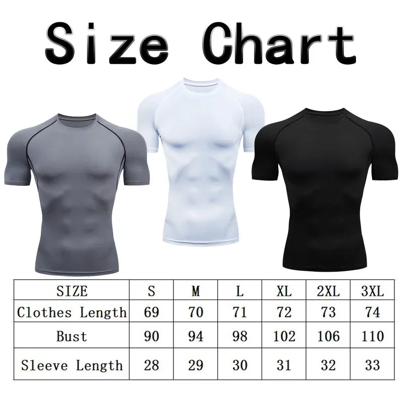 Herr T-Shirt 2026 – Quick Dry Gym Träning Slim Fit Kortärmad Andningsbar Polyester S–XXXL 10 Färger
