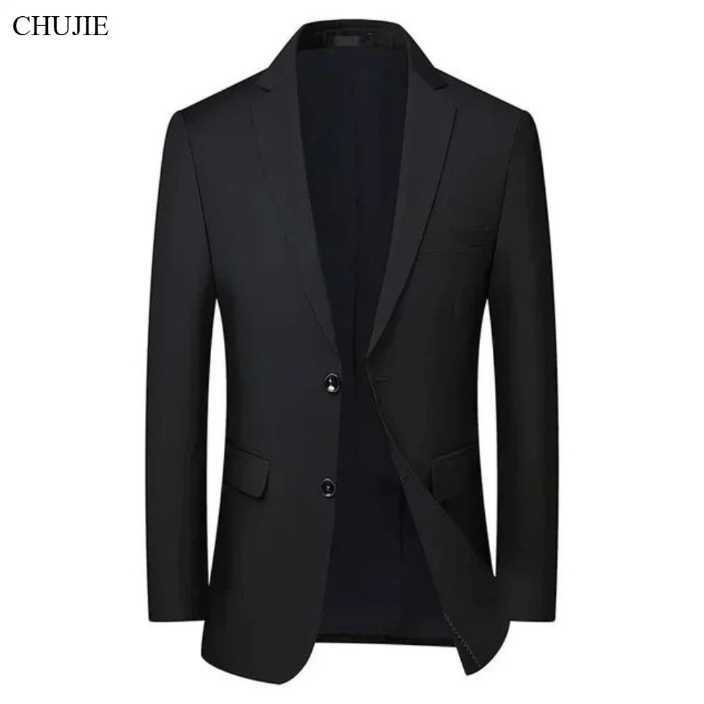 Herr Slim Fit Kavaj – Sträckbar Formell Blazer för Kontor, Bröllop & Casual, 13 Färger, Storlek S–7XL