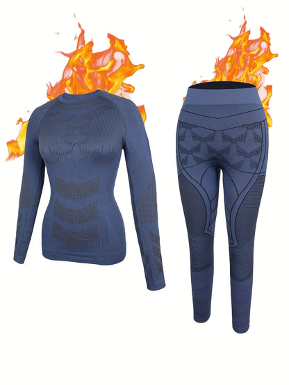 Womens Thermal Underwear Ski Breathable Warm Base Layer Winter Long Johns Top Bottom Sets for Cold Weather