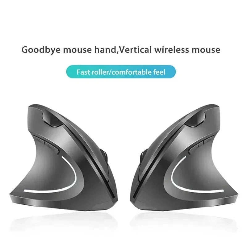 Lenovo Trådlös Vertikal Mus Uppladdningsbar Ergonomisk Bluetooth 2.4G Tyst Datormus