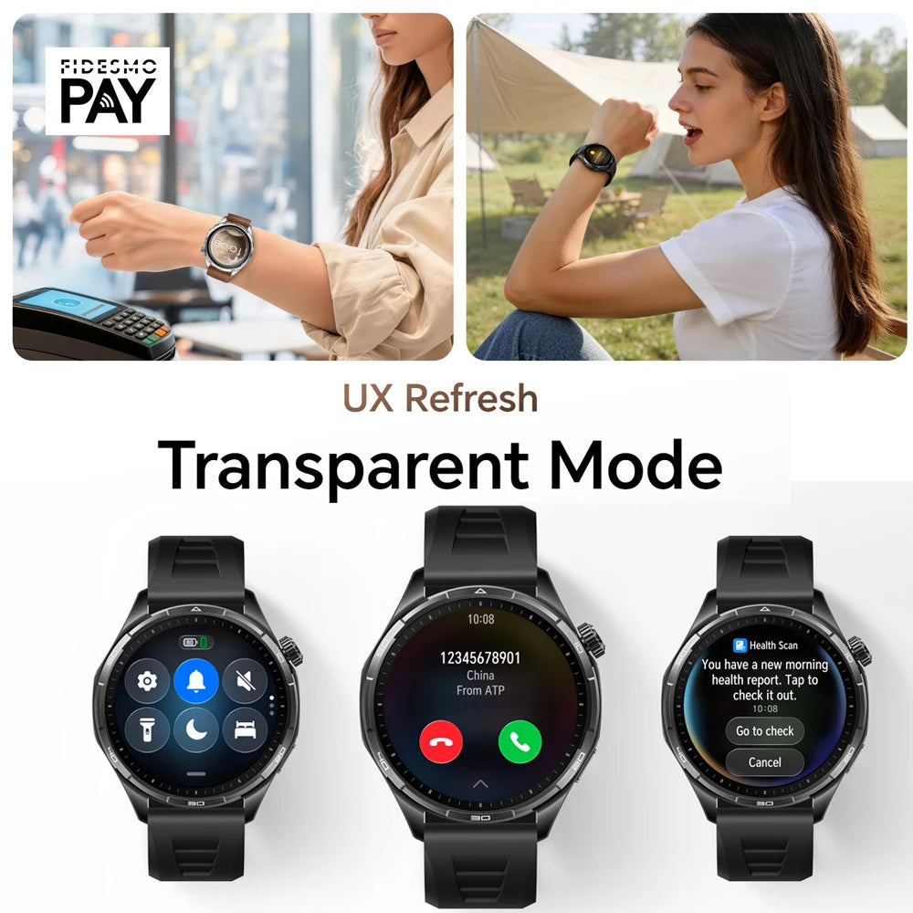 Honor Watch 6 new Smartwatch 1.46" AMOLED Up to 35 days battery life Over 120 training and health modes 5ATM waterproof, IP69 protection, Bluetooth 5.4