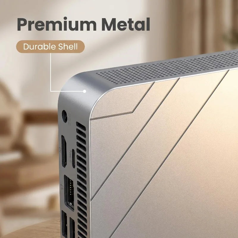 2026 NEW Portable Mini Computer Intel Core N150 with 1TB/2TB SSD, RAM, Versatile Ports for Gaming, Office Study.