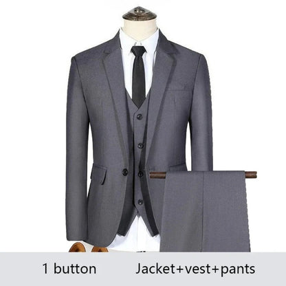 High Quality Men Suits For Wedding 2 Pieces 3 Sets Blazers Stretch Elegant Formal Jackets Vest Pants Full 2025 Tailored Costume