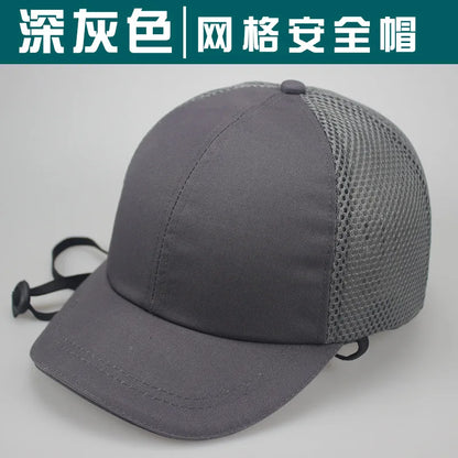 Bump Hat for Safety Baseball Cap Style Hard Hats for Adult Men Women Breathable Lightweight for Head Protection Short Brim