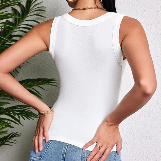 Dam 3-pack Linne Camisole 2026 – Enfärgad Ribbad Tank Top Basics Alla Årstider XS–XL