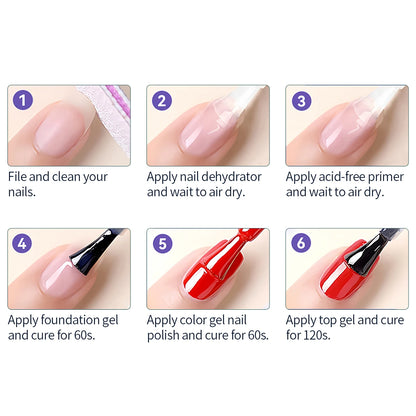 NAILPOP Nail-Primer And Nail Prep Dehydrator 15ML Nail Polish Soak Off UV/LED Base Primer Gel First Nails Gel for Manicure Tools