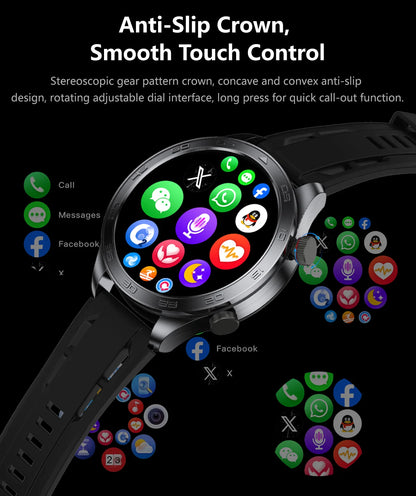 2026New Men's Outdoor Sports Smartwatch GPSTrack 1000mAh Battery Heart Rate Monitor 100+Sport Mode IP67 Waterproof Smart Watches