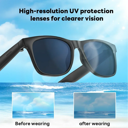 Lenovo Remote Touch Control 8K AI Smart Glasses Bluetooth Wireless Sunglasses Photo Camera Recording Voice Assistant Translator