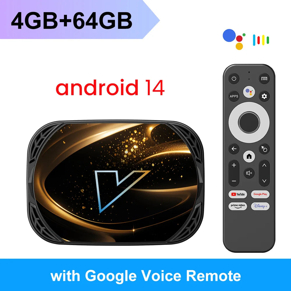 VONTAR X5 TV Box Android 14 Amlogic S905X5M(S905A) 4GB 128GB 32GB 64GB 1000M LAN Wifi6 4K AV1 Media Player TV Box Set Top Box