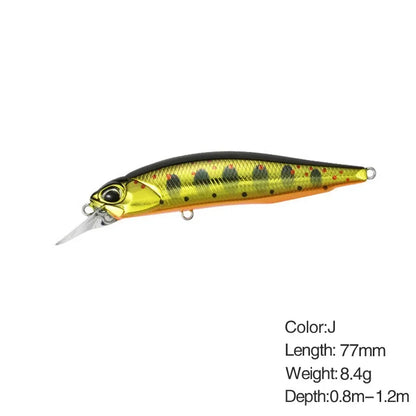 Minnow Fishing Lure Wobbler Rozante 77SP Long Cast Hover Swaying Lure Jerkbait Artificial Bait Culter 77mm/63mm Alburnus Bait