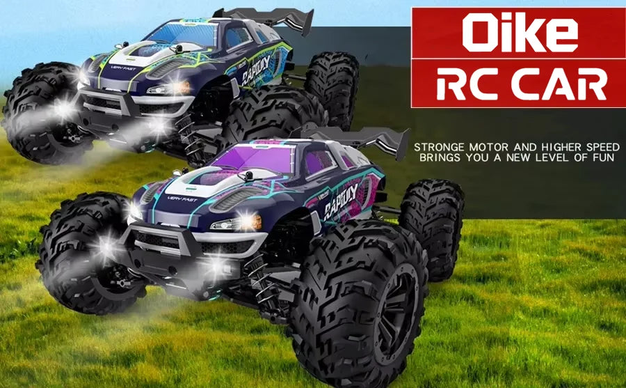 Oike RC Drift Car With LED Light 50KM/H / 80KM/H Brushless 4WD Remote Control Electric High Speed Racing Monster Truck for Adult