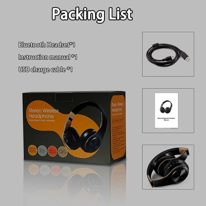 CATASSU Bluetooth 5.3 Headset Over-Ear – MP3 FM-radio 20h 400mAh Minnesskum Hopfällbar CE/FCC/RoHS Smartphone TV PC Surfplatta