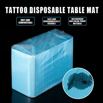 Tattoo Clean Pad 25/50/125Pcs Tattoo Clean Pad For Permanent Makeup Tattoo Machine Kit Waterproof Disposable Tattoo Clean Pad