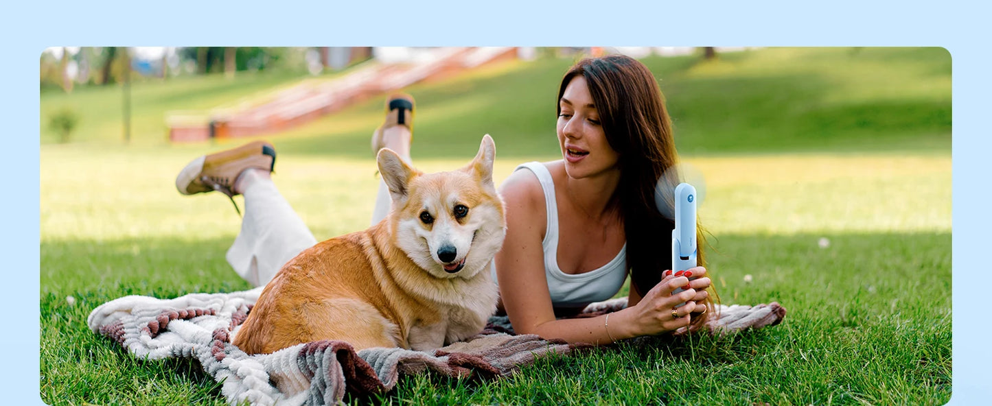 JISULIFE Handhållen Fläkt F8X – 4500mAh, 37h Drifttid, 3 Hastigheter, Powerbank & Ficklampa