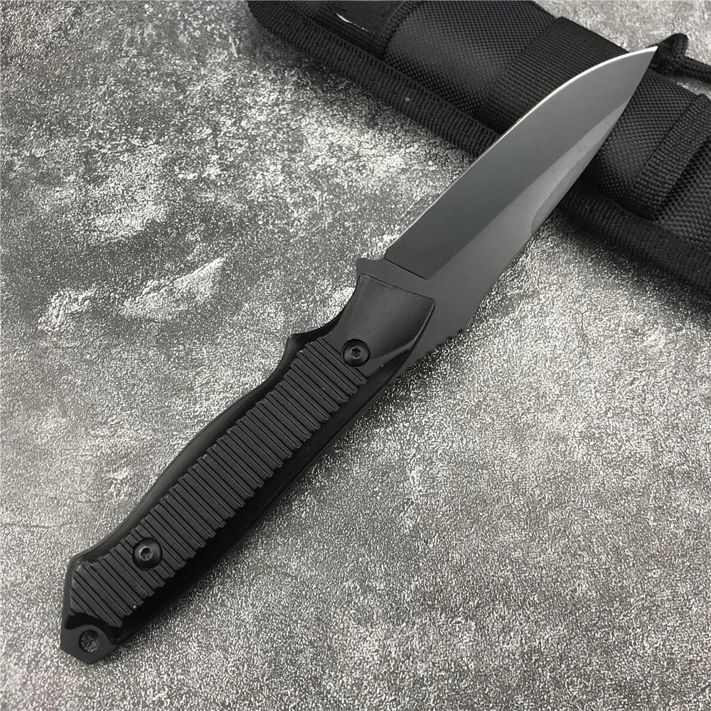 140BK EDC Fixed Blade Knife with Sheath Outdoor Adventure Gear High Hardness Daily Carry Knives Fishing Hiking Tool