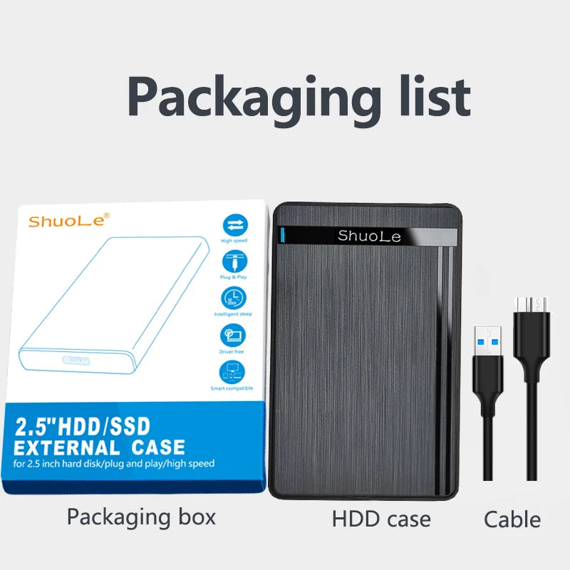2.5-inch SSD Solid State Mechanical Serial Port SATA Hard Disk Case Toolless Micro Interface USB 3.0 External Mobile