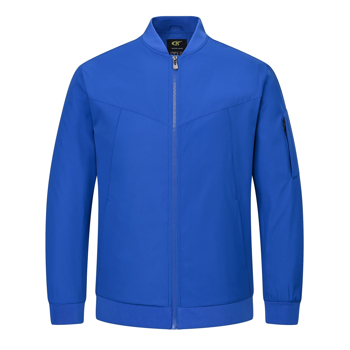 Men's Lightweight Windbreaker Jacket Causal Fashion Stylish BaseBall Coat with Side Inner Pocket for Work Golf Fishing