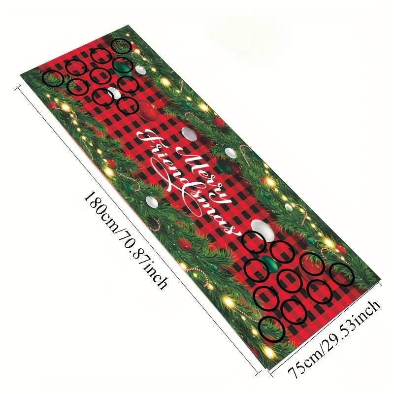 Beer Pong Game Table Runner Drinking Games for Adults Party and Drinking Game Nights Does Not Include Cup and Ping Pong Ball