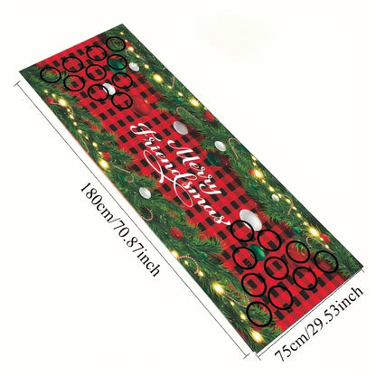 Beer Pong Game Table Runner Drinking Games for Adults Party and Drinking Game Nights Does Not Include Cup and Ping Pong Ball