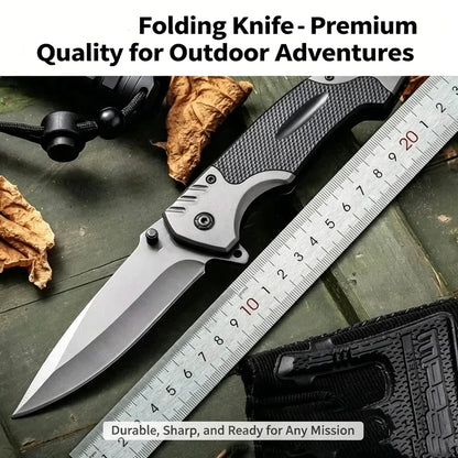 Outdoor Folding Knife - High Hardness Steel Blade, Sharp And Compact, Perfect For Carrying Around, Suitable For Camping And Surv